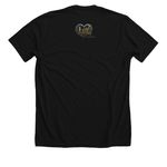 THE LUV FUN COLLECTION, a Solid Black Blend Premium Unisex Tee (back-view)