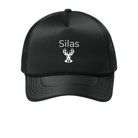 Subscribers, a Deep Black Printed Foam Trucker Hat