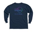 LOVE HOPE CURE, a Navy Youth Long Sleeve Tee (back-view)