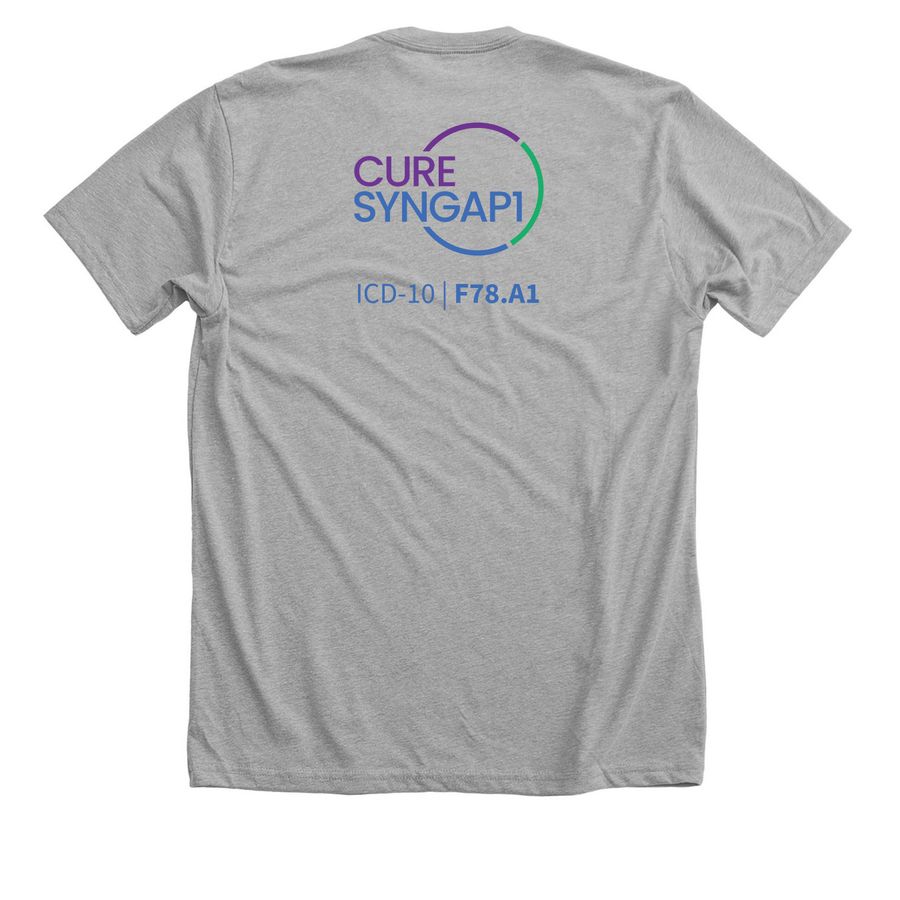 LOVE HOPE CURE, a Athletic Heather Premium Unisex Tee (back-view)