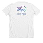 LOVE HOPE CURE, a Solid White Blend Premium Unisex Tee (back-view)