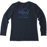 LOVE HOPE CURE, a Rebel Blue Allmade Eco Triblend Women?s Long Sleeve Tee (back-view)
