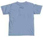 Float like a Butterfly Tee, a Washed Denim Comfort Colors Unisex Tee (back-view)
