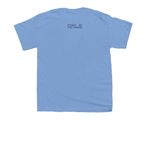 Float like a Butterfly Tee, a Carolina Blue Youth Unisex Tee (back-view)