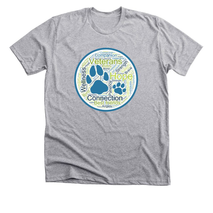 Vet Pets (front), a Athletic Heather Premium Unisex Tee