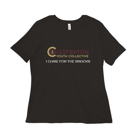 Snacks, a Black Women?s Relaxed Cotton Tee