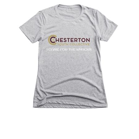 Snacks, a Dark Heather Grey Women's Slim Fit Tee