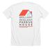 Passive House T-Shirt, a Solid White Blend Premium Unisex Tee (back-view)