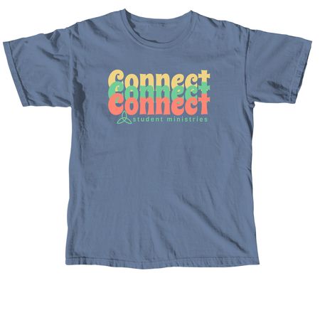 Connect Student Ministries, a Blue Jean Comfort Colors Unisex Tee