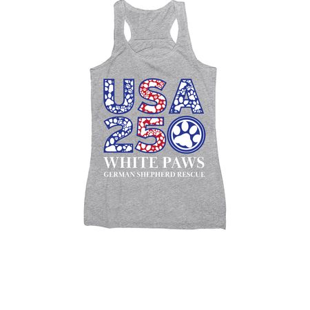 WPGSR ~ USA 250 Line, a Athletic Heather Women's Racerback