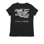 Hill View Montessori Store, a Space Black Allmade Eco Triblend Women?s Tee (back-view)