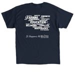 Hill View Montessori Store, a Navy Classic Unisex Tee (back-view)