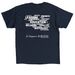 Hill View Montessori Store, a Navy Classic Unisex Tee (back-view)