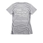 Hill View Montessori Store, a Dark Heather Grey Women's Slim Fit Tee (back-view)