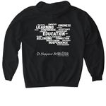 Hill View Montessori Store, a Black Gildan Softstyle Pullover Hoodie (back-view)