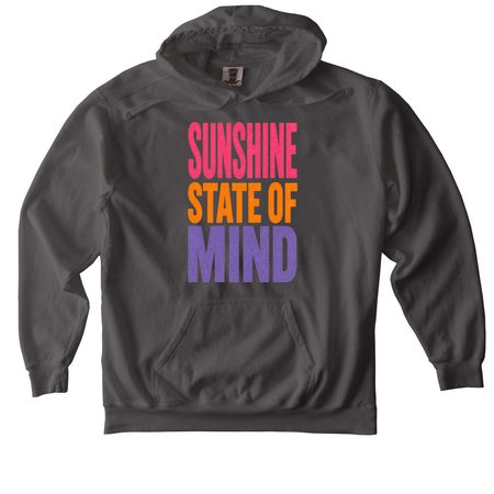 Sunshine State Of Mind&nbsp;, a Pepper Comfort Colors Pullover Hoodie