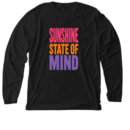 Sunshine State Of Mind&nbsp;, a Solid Black Blend Premium Long Sleeve Tee