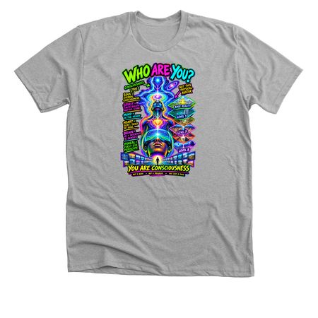Level up&nbsp;, a Athletic Heather Premium Unisex Tee