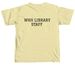 WHS Library SQUAD, a Butter Comfort Colors Unisex Tee (back-view)