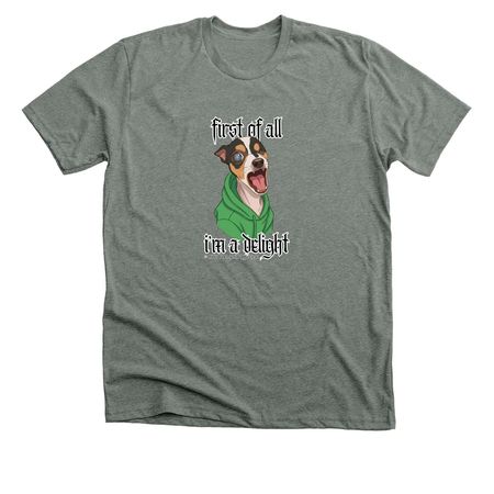 I'm a Delight, a Deep Heather Premium Unisex Tee
