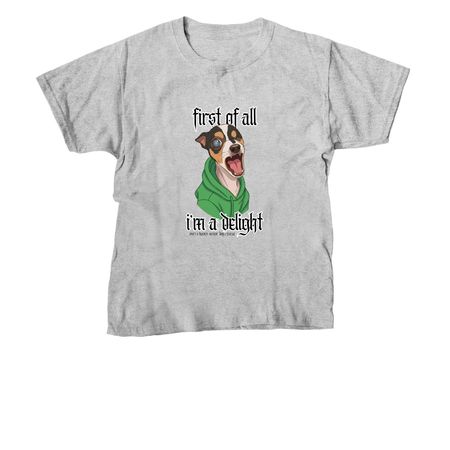 I'm a Delight, a Sport Grey Youth Unisex Tee