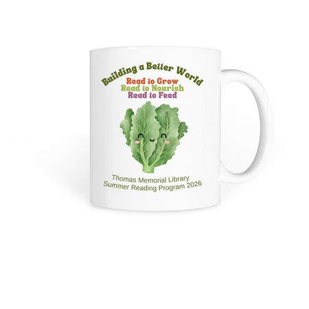 2026 Summer Reading Program Mug--lettuce, a White Coffee Mug