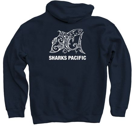 Hoodies, a Navy Pullover Hoodie (back-view)