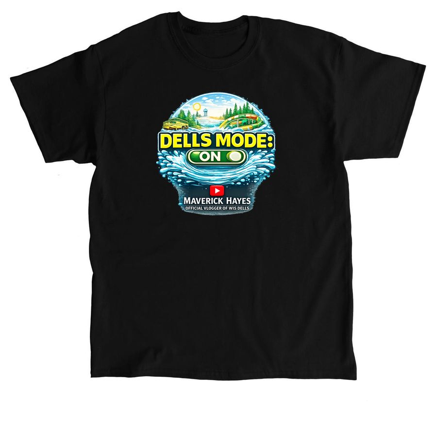 T & Hoodie Dells version 4, a Black Classic Unisex Tee