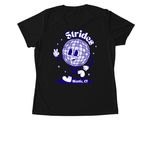 Niantic Strides Run Club, a Black Women's Performance Tee (back-view)