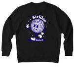 Niantic Strides Run Club, a Black Nike Club Fleece Crewneck Sweatshirt (back-view)