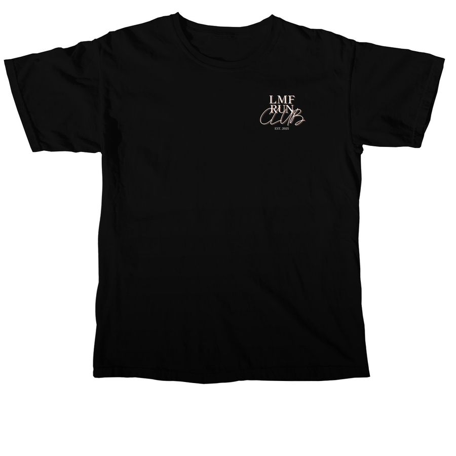 2026 LMF RUN CLUB VIRTUAL 5K, a Black Comfort Colors Unisex Tee