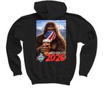 Summer 2026 AO Shirt, a Black Youth Pullover Hoodie (back-view)