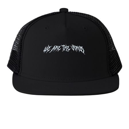 Trucker hats, a Black Printed Trucker Hat