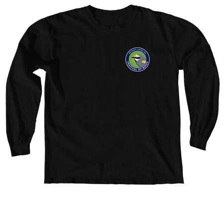 Detroit Lakes Festival of Birds, a Black Comfort Colors Long Sleeve Tee