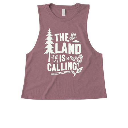 The Land is Calling&nbsp;Women?s Tank, a Vintage Rose Allmade Eco Triblend Women?s Muscle Tank