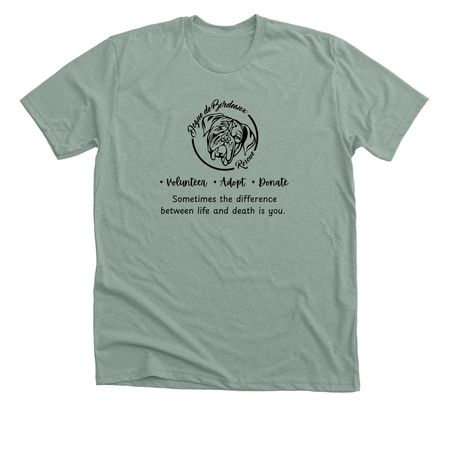 Summer 2026, a Heather Sage Premium Unisex Tee