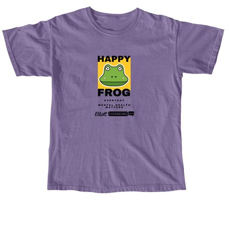 Happy Frog, a Grape Comfort Colors Unisex Tee