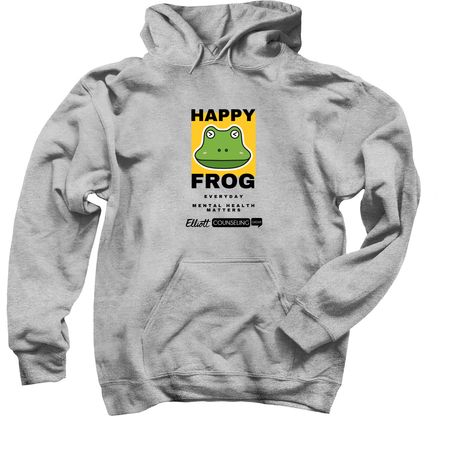 Happy Frog, a Sport Grey Pullover Hoodie