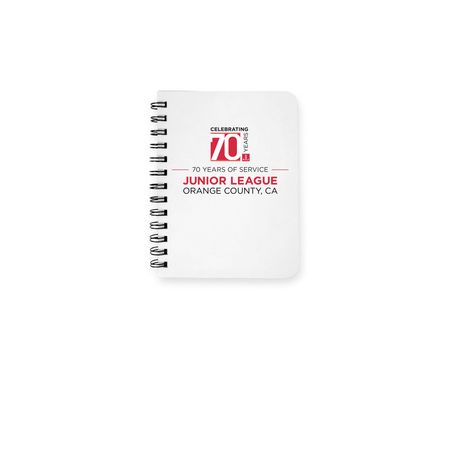 JLOCC 70th Anniversary Keepsake Notebook, a White Spiral Notebook