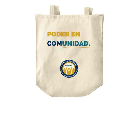 2026 NCVRW:&nbsp;Poder en Comunidad, a Natural Over-the-Shoulder Shopping Tote Bag