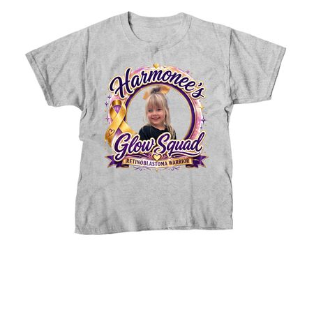 Harmonee's Glow Squad, a Sport Grey Youth Unisex Tee