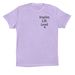 Together we can end Domestic Violence, a Dark Lavender Premium Cotton Tee
