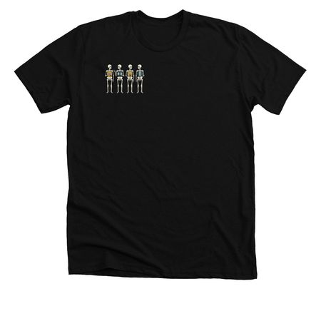 ETSU Skeletons, a Solid Black Blend Premium Unisex Tee