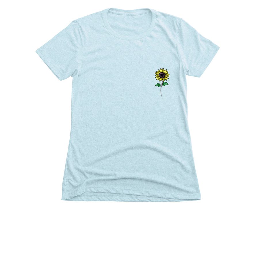 Spina Bifida - Blooming Beyond (women) invert, a Ice Blue Women's Slim Fit Tee
