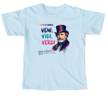 Summer Sings: Veni, Vidi, Verdi, a Chambray Comfort Colors Unisex Tee