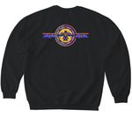 Waasamoowin: The Original Electric Path, a Black Softstyle Crewneck Sweatshirt (back-view)
