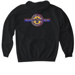 Waasamoowin: The Original Electric Path, a Black Gildan Softstyle Pullover Hoodie (back-view)