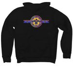 Waasamoowin: The Original Electric Path, a Black Premium Pullover Hoodie (back-view)