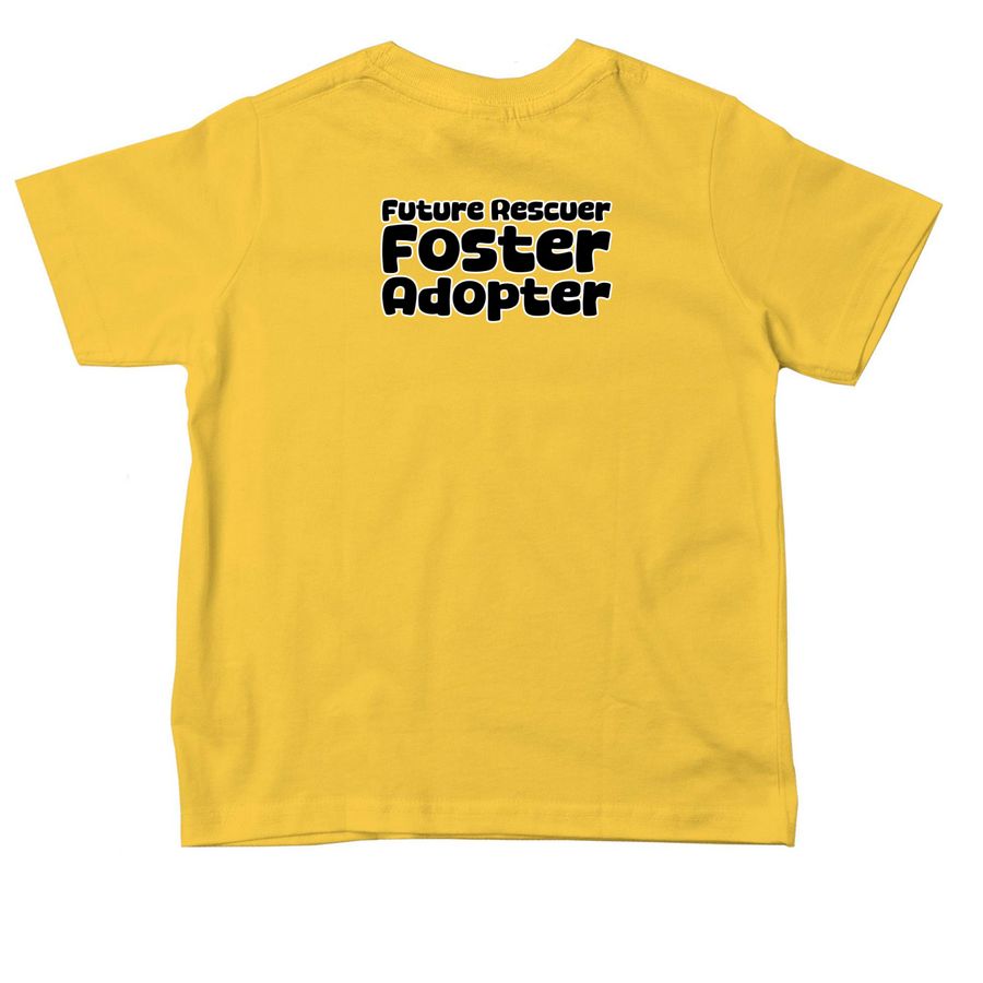 Tees for Toddlers, a Yellow Toddler Tee (back-view)