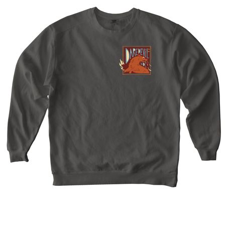 Daredevil WDC "FLUIDITY" - Vintage Autumn, a Pepper Comfort Colors Crewneck Sweatshirt